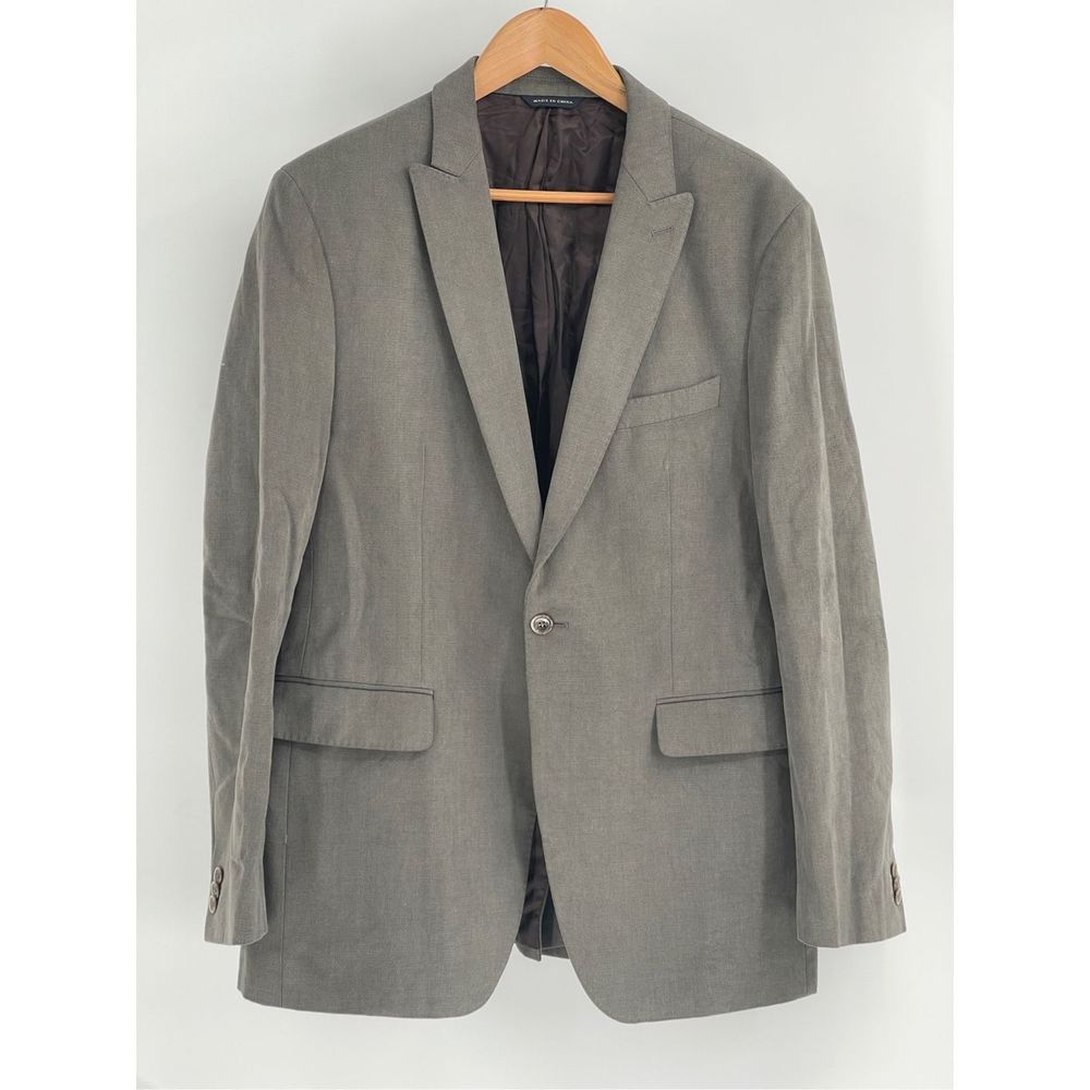 Banana Republic Blazer Sport Coat Men's 44R Gray Corduroy Cotton Material